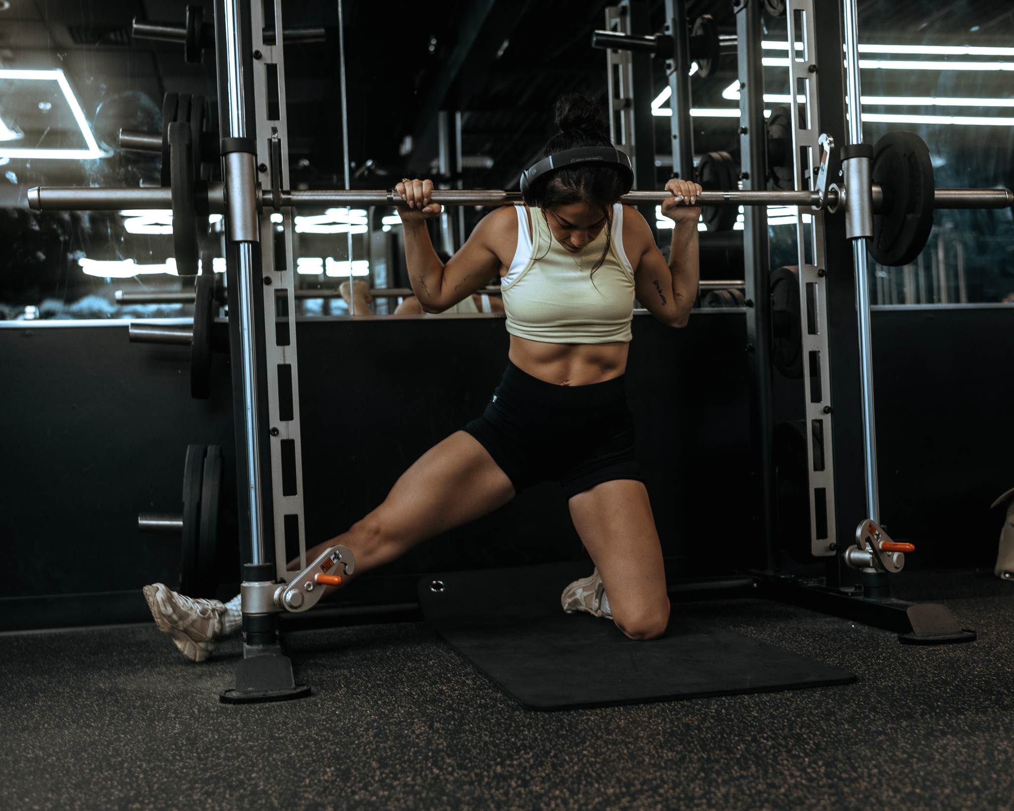 Brooke Pereira training in the gym